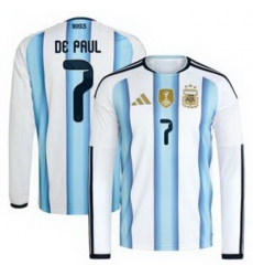 Men 7 Rodrigo De Paul Argentina National Team World Cup  2