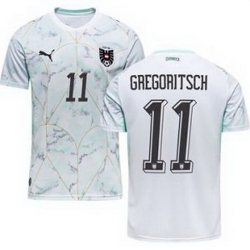Youth 11 Austria Michael Gregoritsch World Cup Away Replica Jersey  2