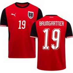 Youth 19 Austria Christoph Baumgartner World Cup Away Replica Jersey  1