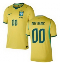Youth 00 Brazil National Team Custom 2026 Home Jersey 2 Youth 00 Brazil National Team Custom 2026 Home Jersey 2