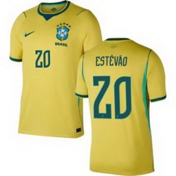 Youth 20 Brazil National Team Estevao Willian 2026 Home Jersey 1