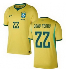 Youth 22 Brazil National Team Joao Pedro 2026 Home Jersey 1 Youth 22 Brazil National Team Joao Pedro 2026 Home Jersey 1