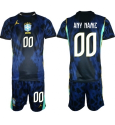 Youth Brazil 2026 FIFA World Cup Blue Away Soccer Jersey CUSTOM