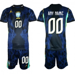 Youth Brazil 2026 FIFA World Cup Blue Away Soccer Jersey CUSTOM