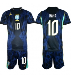 Youth Brazil 2026 FIFA World Cup Blue Away Soccer Jersey KAKA #10