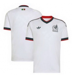 Youth 0 Mexico Blank 2026 Replica White Jersey 1