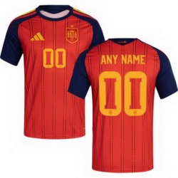 Youth 00 Spain Custom World Cup 2026 Away Replica Jersey   6