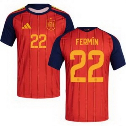 Youth 22 Spain Fermin Lopez World Cup 2026 Away Replica Jersey   1