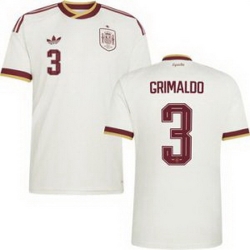 Youth 3 Spain Alejandro Grimaldo World Cup 2026 Away Replica Jersey   2