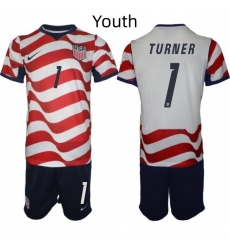 USA FIFA World Cup 2026 Soccer Red Home Jersey Matt Turner #1