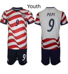 USA FIFA World Cup 2026 Soccer Red Home Jersey Ricardo Pepi #9