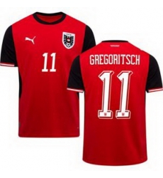 Men 11 Austria Michael Gregoritsch World Cup Away Replica Jersey  1