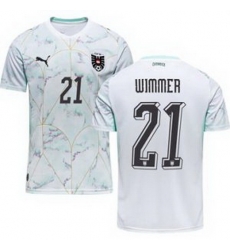 Men 21 Austria Patrick Wimmer World Cup Away Replica Jersey  2