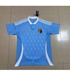 Belgium 2024 Soccer Jersey Away Blue