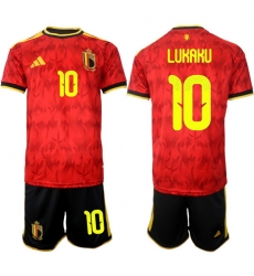 Belgium 2026 FIFA World Cup Soccer Jersey Red #10 LUKAKU
