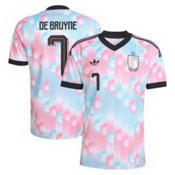 Men 7Kevin De Bruyne Belgium Jersey   2