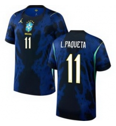 Men 11 Brazil National Team Lucas Paqueta 2026 Home Jersey 2 Men 11 Brazil National Team Lucas Paqueta 2026 Home Jersey 2