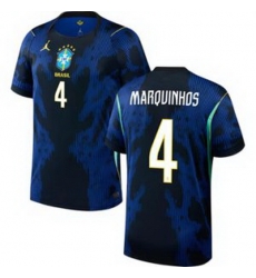 Men 4 Brazil National Team Marquinhos 2026 Home Jersey 2 Men 4 Brazil National Team Marquinhos 2026 Home Jersey 2