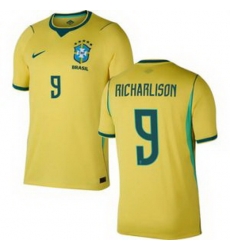 Men 9 Brazil National Team Richarlison 2026 Home Jersey 1