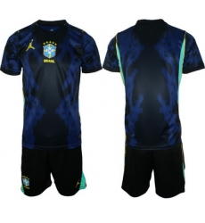 Men Brazil 2026 FIFA World Cup Blue Away Soccer Jersey BLANK