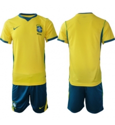 Men Brazil 2026 FIFA World Cup Yellow Home Soccer Jersey BLANK (2)