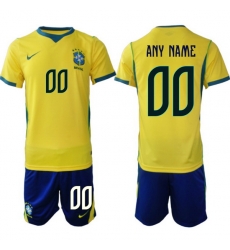Men Brazil 2026 FIFA World Cup Yellow Home Soccer Jersey CUSTOM
