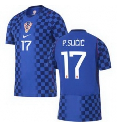 Men 17 Croatia Petar Sucic Away Replica World Cup   2