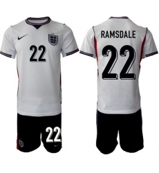 England FIFA World Cup 2026 White Soccer Jersey Aaron Ramsdale #22