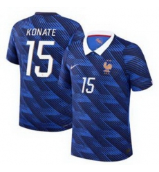 Men 15Ibrahima Konate France Jersey 2 Men 15Ibrahima Konate France Jersey 2