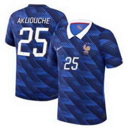 Men 25Maghnes Akliouche France Jersey   2
