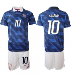 Men France 2026 FIFA World Cup Blue Soccer Jersey #10 Zinedine Zidane Men France 2026 FIFA World Cup Blue Soccer Jersey #10 Zinedine Zidane