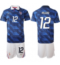Men France 2026 FIFA World Cup Blue Soccer Jersey #12 Randal Kolo Muani