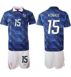 Men France 2026 FIFA World Cup Blue Soccer Jersey #15 Ibrahima Konate Men France 2026 FIFA World Cup Blue Soccer Jersey #15 Ibrahima Konate