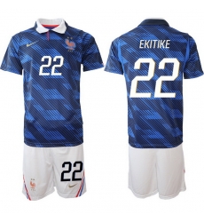 Men France 2026 FIFA World Cup Blue Soccer Jersey #22 Hugo Ekitike Men France 2026 FIFA World Cup Blue Soccer Jersey #22 Hugo Ekitike