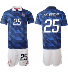Men France 2026 FIFA World Cup Blue Soccer Jersey #25 Maghnes Akliouche Men France 2026 FIFA World Cup Blue Soccer Jersey #25 Maghnes Akliouche