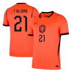 Men 21 Netherlands National Frenkie de Jong 2026 Away Stadium  1