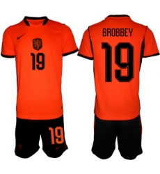 Men Netherlands 2026 Soccer Jerseys Orange #19 Brian Brobbey Men Netherlands 2026 Soccer Jerseys Orange #19 Brian Brobbey