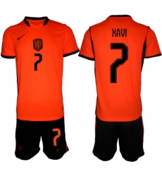 Men Netherlands 2026 Soccer Jerseys Orange #7 Xavi Simons