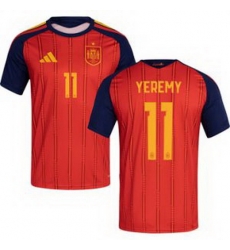 Men 11 Spain Yeremy Pino World Cup 2026 Away Replica Jersey   1