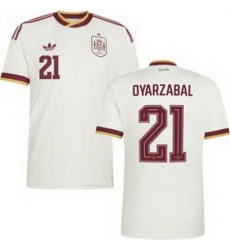 Men 21 Spain Mikel Oyarzabal World Cup 2026 Away Replica Jersey 2 Men 21 Spain Mikel Oyarzabal World Cup 2026 Away Replica Jersey 2