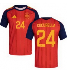 Men 24 Spain Marc Cucurella World Cup 2026 Away Replica Jersey   1