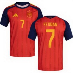 Men 7 Spain Ferran Torres World Cup 2026 Away Replica Jersey   1