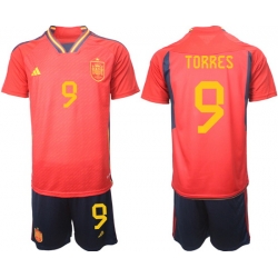 Men FIFA 2022 Spain Soccer Jersey 011