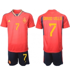 Men FIFA 2022 Spain Soccer Jersey 016