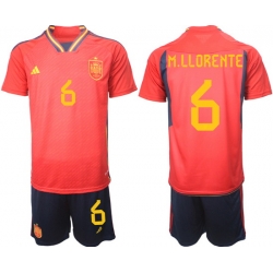 Men FIFA 2022 Spain Soccer Jersey 017