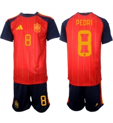 Spain 2026 FIFA World Cup Soccer Jersey Red #8 PEDRI