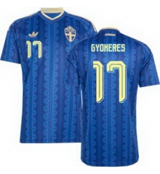 Men 17 Sweden Viktor Gyokeres World Cup Replica Jersey 2 Men 17 Sweden Viktor Gyokeres World Cup Replica Jersey 2