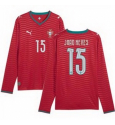 Men 15 Portugal Joao Neves Home Replica Jersey 2 Men 15 Portugal Joao Neves Home Replica Jersey 2