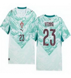 Men 23 Portugal Replica Vitinha Long Sleeve Away Jersey   1