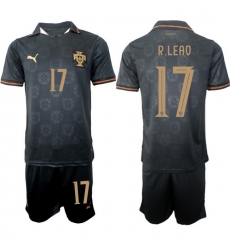 Portugal 2026 FIFA World Cup Soccer Jersey Black #17 R.LEAO